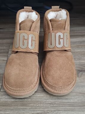 UGG Classic Chestnut Suede Shearling Slip-On Boots - Kids Size 13